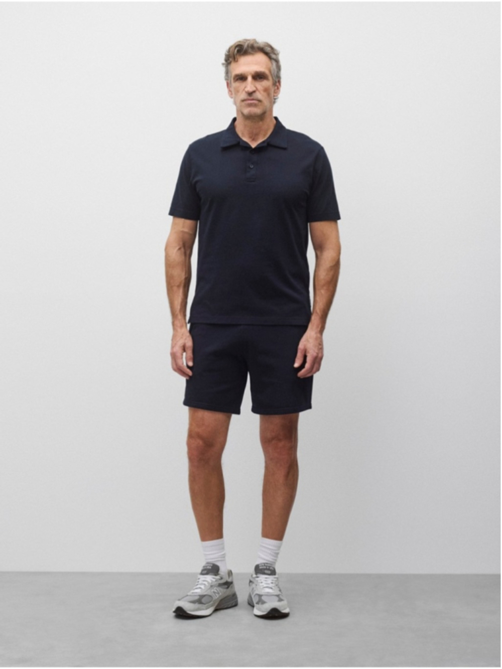 Reigning Champ Men's Short-Sleeve Polo in Navy